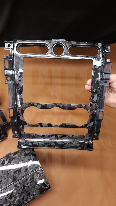 2005-2009 Mustang S197 Forged Carbon Fiber Radio Bezel - by ukiecarbon.com