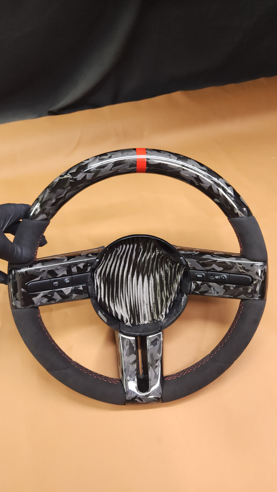 2005-2009 Mustang S197 Forged Carbon Fiber Steering Wheel