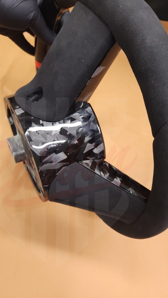 2005-2009 Mustang S197 Forged Carbon Fiber Steering Wheel - by ukiecarbon.com