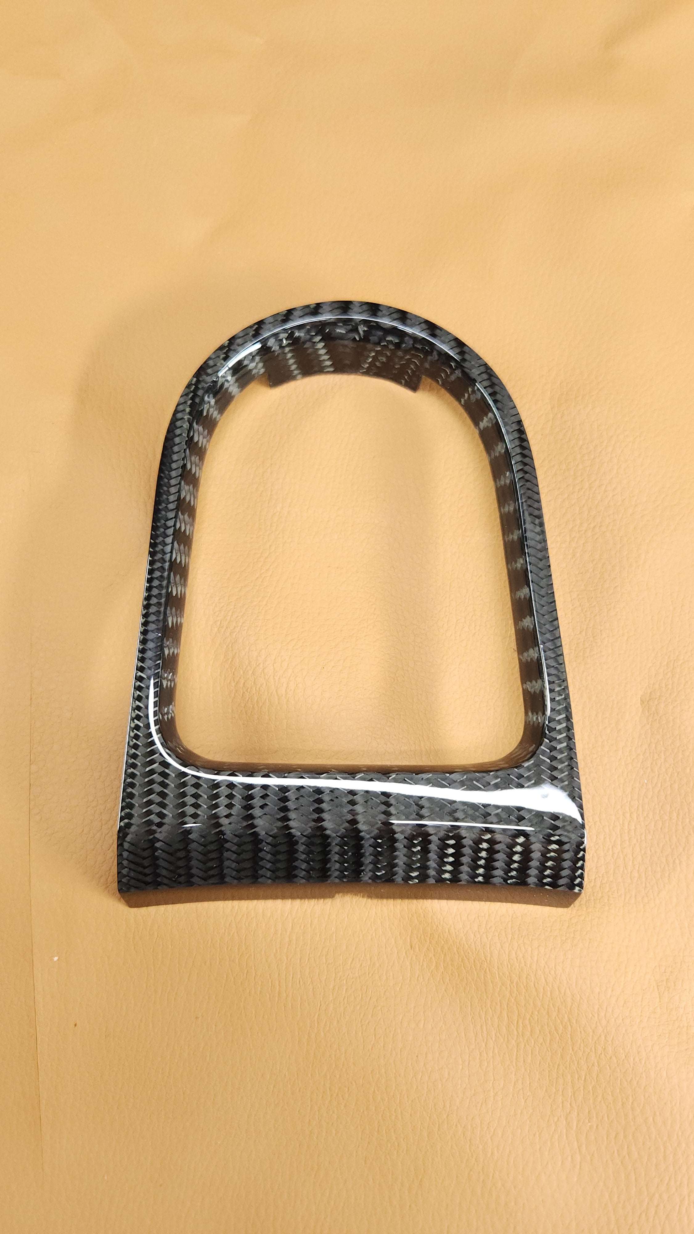 2015-2023 Mustang S550 Wide Twill Carbon Fiber Shifter Bezel