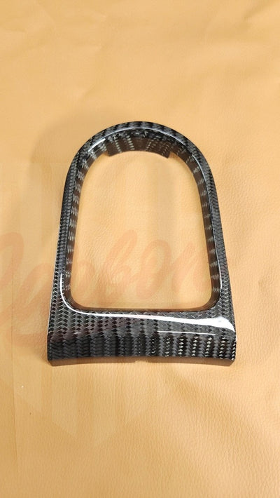 2015-2023 Mustang S550 Wide Twill Carbon Fiber Shifter Bezel - by ukiecarbon.com
