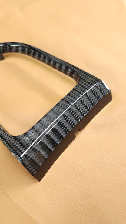 2015-2023 Mustang S550 Wide Twill Carbon Fiber Shifter Bezel