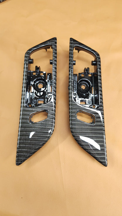 2015-2023 Mustang S550 Wide Twill Carbon Fiber Active Door Handles
