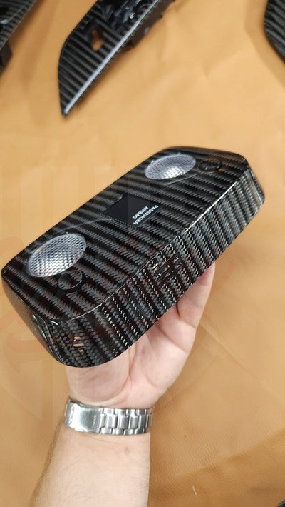 2015-2023 Mustang S550 Wide Twill Carbon Fiber Dome Lighs - by ukiecarbon.com