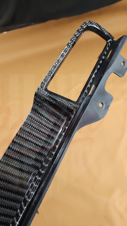 2015-2023 Mustang S550 Wide Twill Carbon Fiber Dashboard Trim With Chassis #
