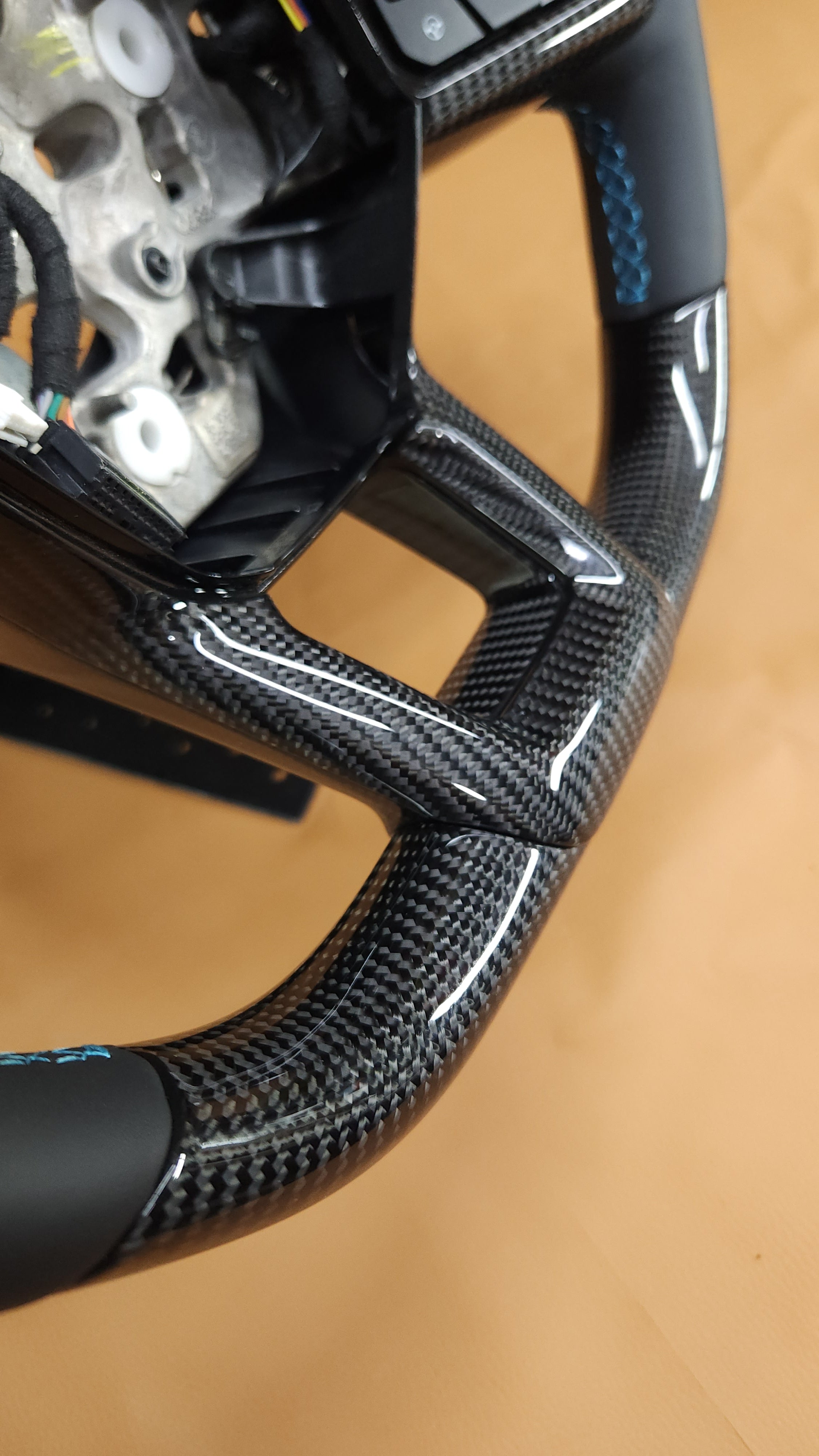 2024+ Mustang S650 Carbon Fiber Steering Wheel "Upper & Lower Carbon Fiber"