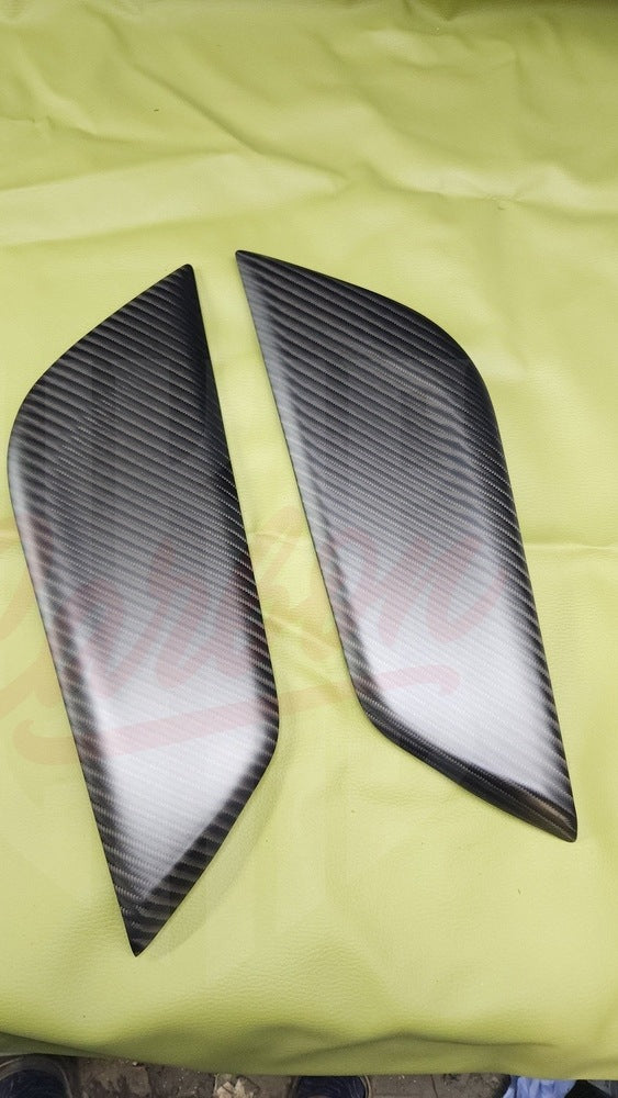 2015-2023 Mustang S550 4x4 Twill Matte Carbon Fiber Knee Pads - by ukiecarbon.com