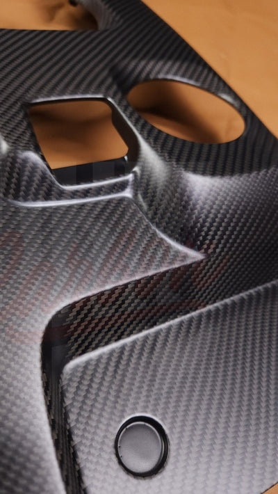 2020-2022 GT500 Matte Carbon Fiber Center Console - by ukiecarbon.com
