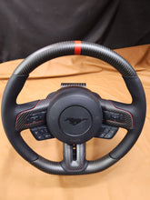 Load image into Gallery viewer, 2015-2023 Mustang S550 Steering Wheel Top and Bottom Matte Carbon Fiber
