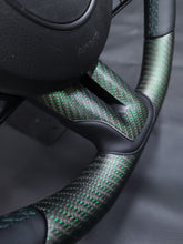 Load image into Gallery viewer, 2015-2023 S550 Mustang Matte Reflective Green Carbon Fiber Steering Wheel
