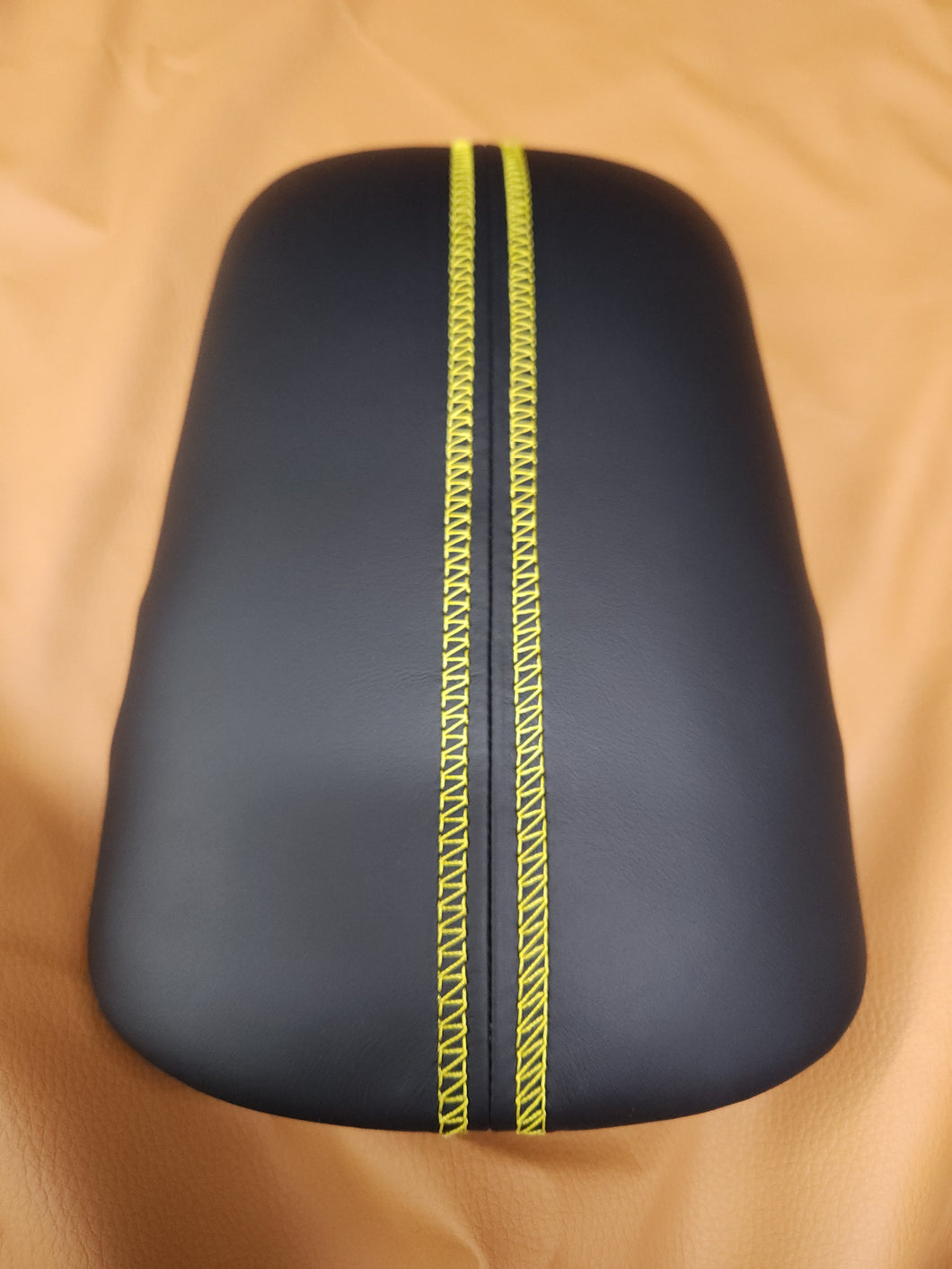 2015-2023 Mustang S550 & 2024+ Mustang  S650 Leather Armrest with Yellow stitching