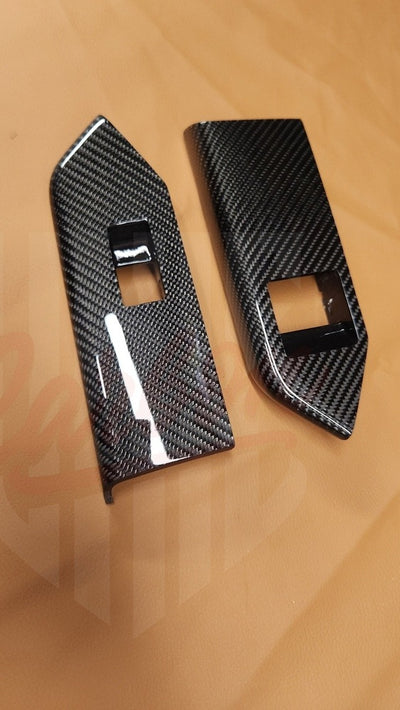 2010-2014 Mustang S197 Carbon Fiber Window Switch Panel - by ukiecarbon.com