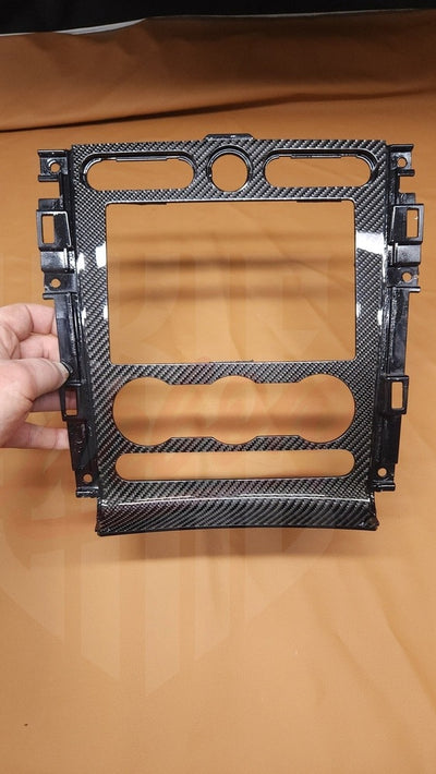 2005-2009 Mustang S197 Carbon Fiber Radio Bezel - by ukiecarbon.com