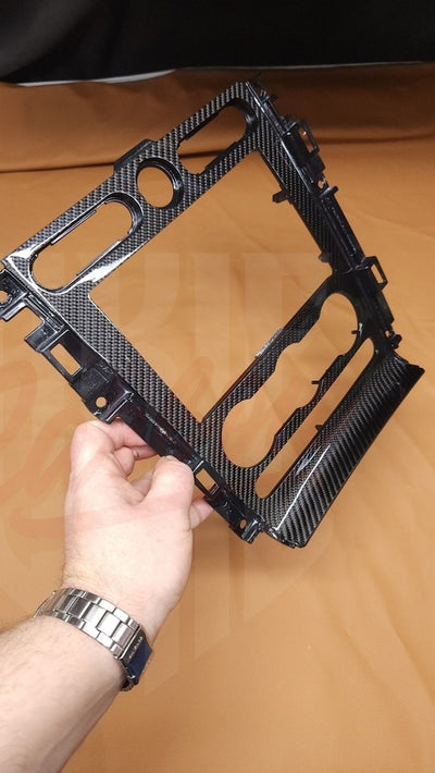 2005-2009 Mustang S197 Carbon Fiber Radio Bezel - by ukiecarbon.com