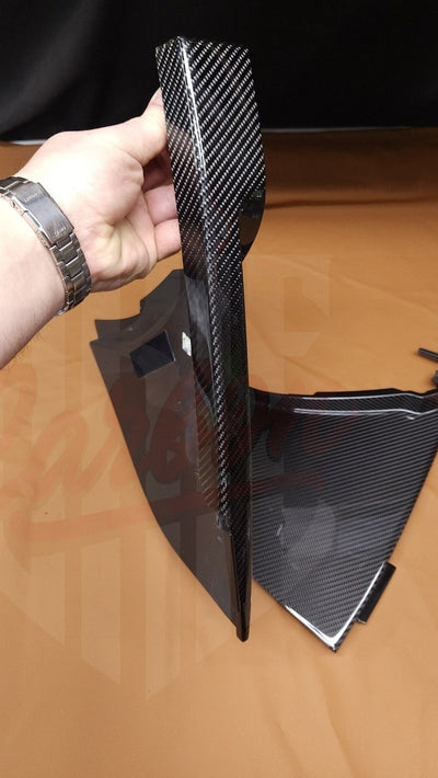 2005-2009 Mustang S197 Carbon Fiber Radio Bezel Side Trim Panels - by ukiecarbon.com