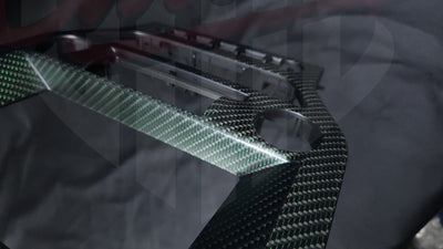 2015-2023 Mustang S550 Matte Green Reflective Carbon Fiber Navigation Bezel - by ukiecarbon.com