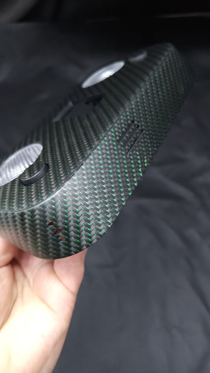 2015-2023 Mustang S550 Matte Green Reflective Carbon Fiber Dome Lights