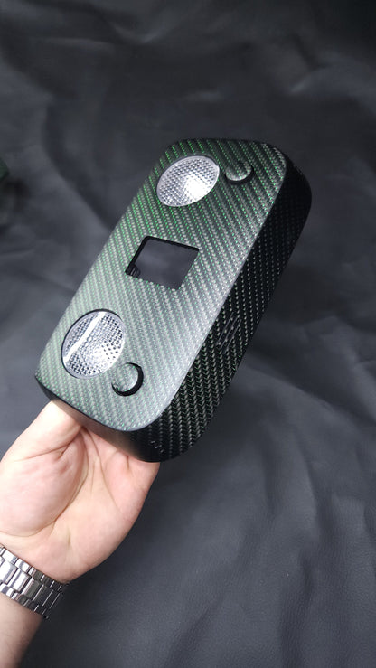 2015-2023 Mustang S550 Matte Green Reflective Carbon Fiber Dome Lights