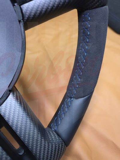 2010-2014 Mustang S197 Matte Carbon Fiber Steering Wheel - by ukiecarbon.com