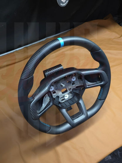2024+ Mustang S650 Matte Carbon Fiber Steering Wheel - by ukiecarbon.com