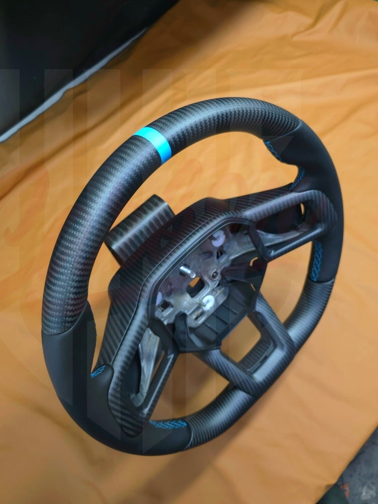 2024+ Mustang S650 Matte Carbon Fiber Steering Wheel - by ukiecarbon.com