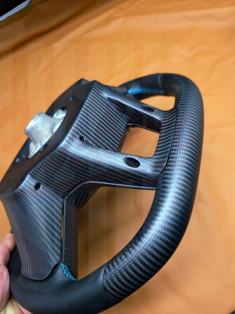 2024+ Mustang S650 Matte Carbon Fiber Steering Wheel - by ukiecarbon.com