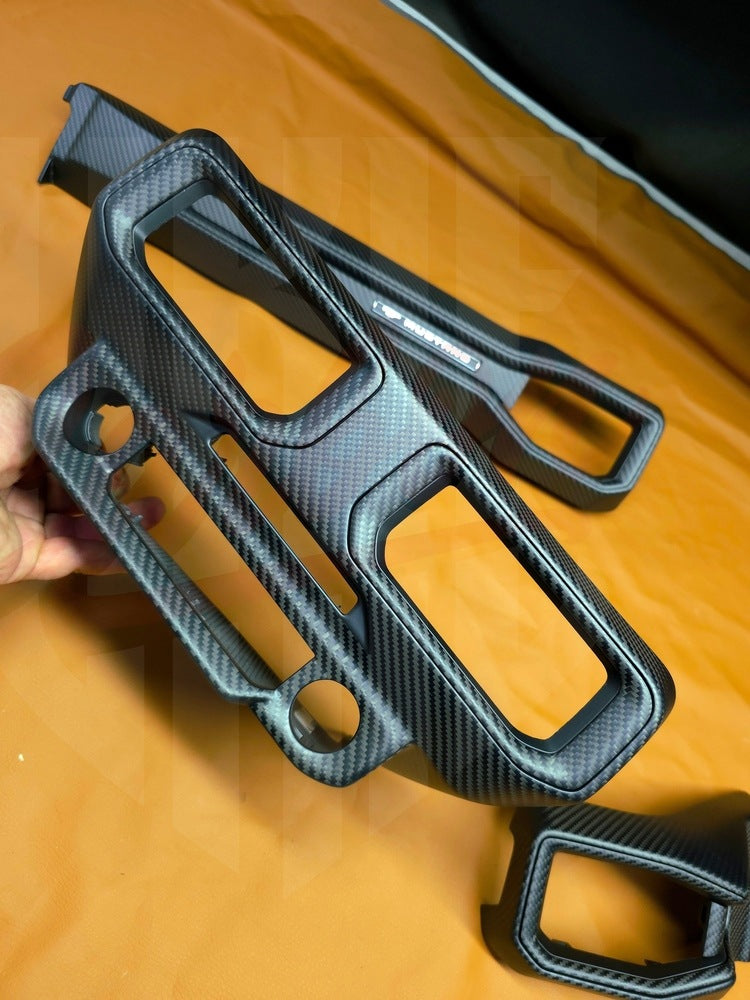 2024+ Mustang S650 Matte Carbon Fiber CENTER DASH AIR VENT GRILL - by ukiecarbon.com
