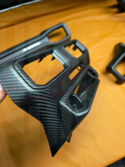 2024+ Mustang S650 Matte Carbon Fiber CENTER DASH AIR VENT GRILL - by ukiecarbon.com
