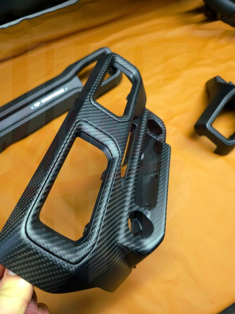 2024+ Mustang S650 Matte Carbon Fiber CENTER DASH AIR VENT GRILL - by ukiecarbon.com