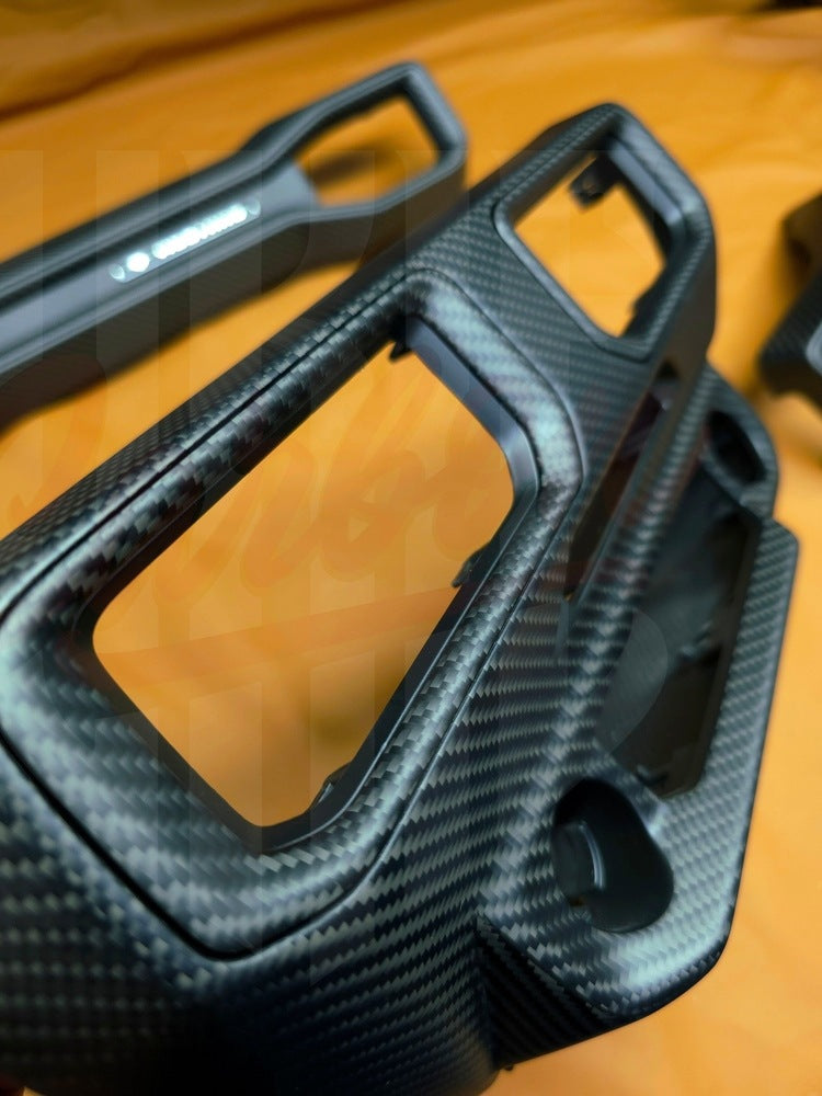 2024+ Mustang S650 Matte Carbon Fiber CENTER DASH AIR VENT GRILL - by ukiecarbon.com