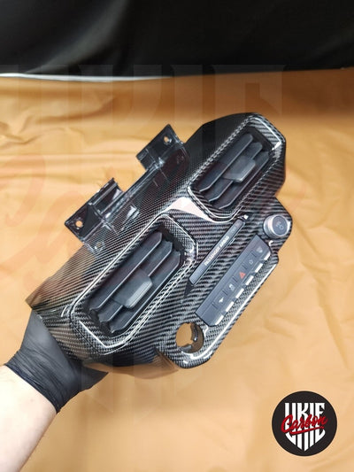 2024+ Mustang S650 Carbon Fiber CENTER DASH AIR VENT GRILL - by ukiecarbon.com