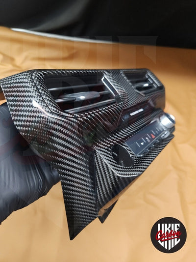2024+ Mustang S650 Carbon Fiber CENTER DASH AIR VENT GRILL - by ukiecarbon.com