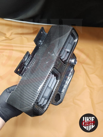 2024+ Mustang S650 Carbon Fiber CENTER DASH AIR VENT GRILL - by ukiecarbon.com