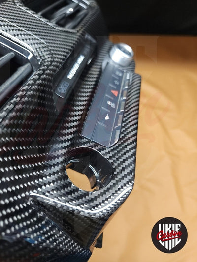 2024+ Mustang S650 Carbon Fiber CENTER DASH AIR VENT GRILL - by ukiecarbon.com