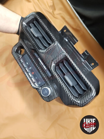 2024+ Mustang S650 Carbon Fiber CENTER DASH AIR VENT GRILL - by ukiecarbon.com