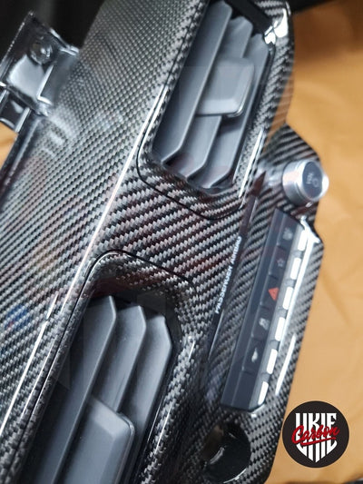 2024+ Mustang S650 Carbon Fiber CENTER DASH AIR VENT GRILL - by ukiecarbon.com