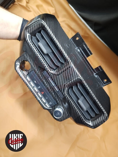 2024+ Mustang S650 Carbon Fiber CENTER DASH AIR VENT GRILL - by ukiecarbon.com