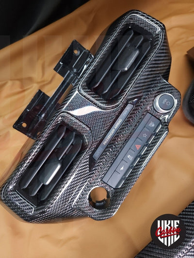 2024+ Mustang S650 Carbon Fiber CENTER DASH AIR VENT GRILL - by ukiecarbon.com
