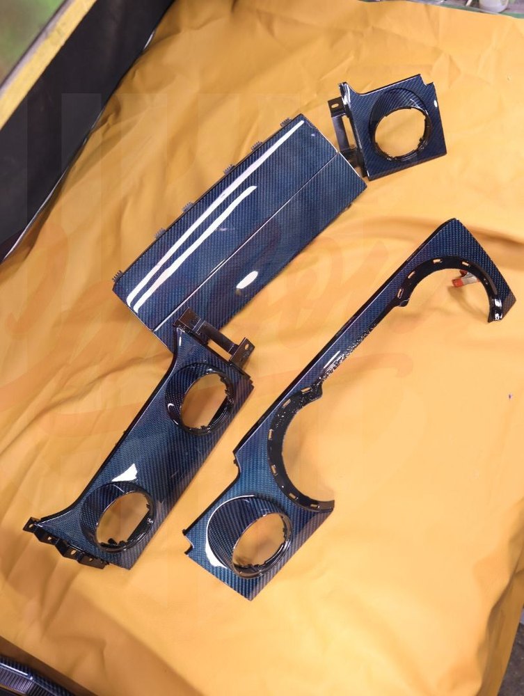 2005-2009 Mustang S197 Blue Carbon Fiber Dashboard Trim - by ukiecarbon.com