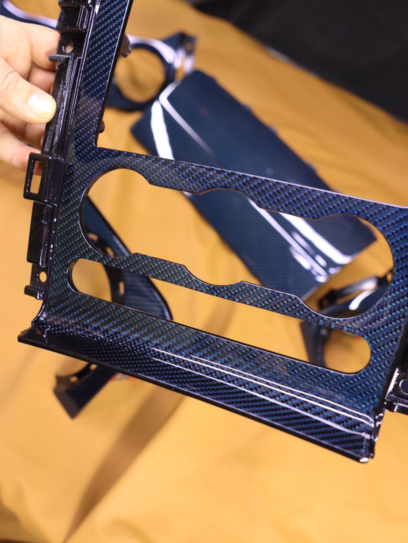 2005-2009 Mustang S197 Blue Carbon Fiber Radio Bezel