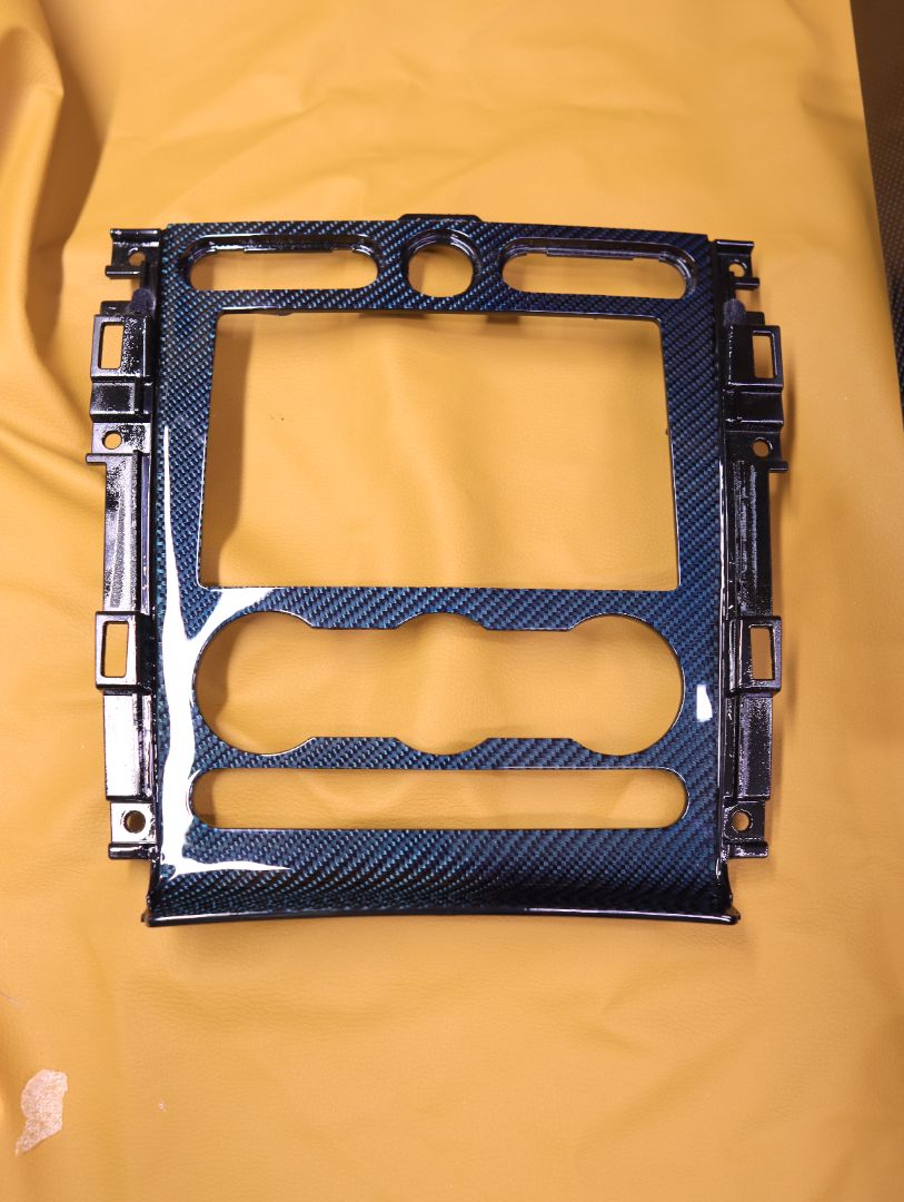2005-2009 Mustang S197 Blue Carbon Fiber Radio Bezel