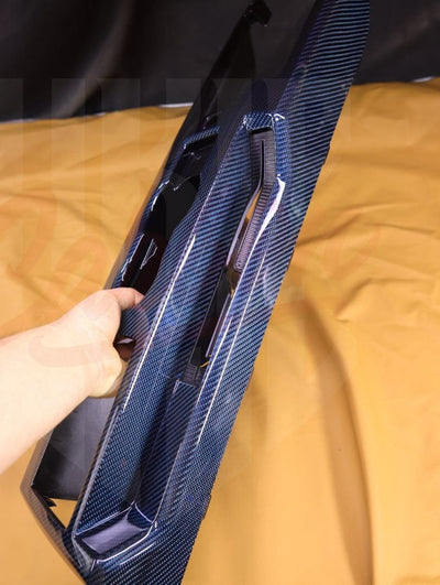 2005-2009 Mustang S197 Blue Carbon Fiber Center Tunnel - by ukiecarbon.com