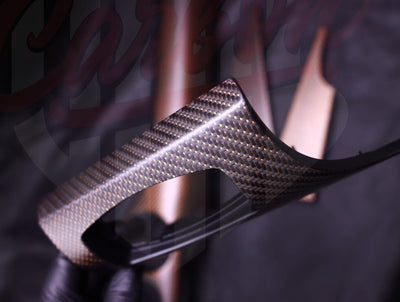 2015-2023 Mustang S550 Matte Orange Reflective Carbon Fiber Dashboard Trim - by ukiecarbon.com