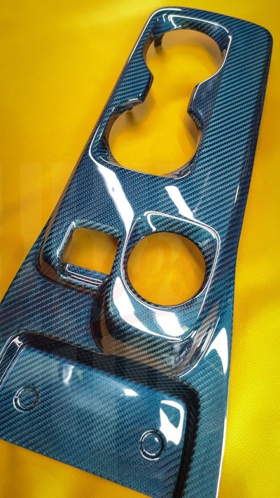 2020-2022 GT500 Blue Carbon Fiber Center Console - by ukiecarbon.com