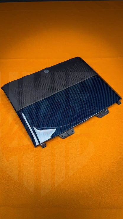 2015-2023 Mustang S550 Blue Carbon Fiber Speaker Cover - by ukiecarbon.com