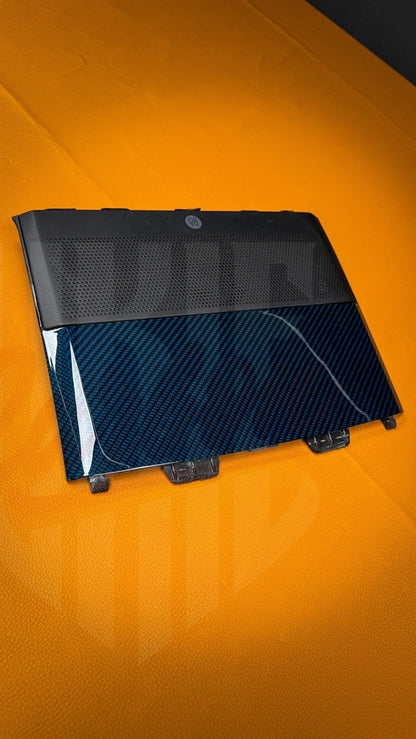 2015-2023 Mustang S550 Blue Carbon Fiber Speaker Cover - by ukiecarbon.com