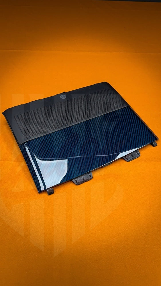 2015-2023 Mustang S550 Blue Carbon Fiber Speaker Cover - by ukiecarbon.com