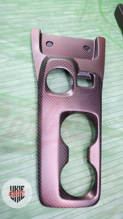 2020-2022 GT500 Matte Reflective Red Carbon Fiber Center Console - by ukiecarbon.com