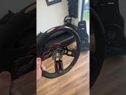 2015-2023 Mustang S550  Red Carbon Fiber Steering