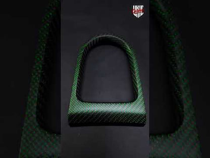 2015-2023 S550 Mustang Matte Reflective Green Carbon Fiber Performance Dashboard Trim